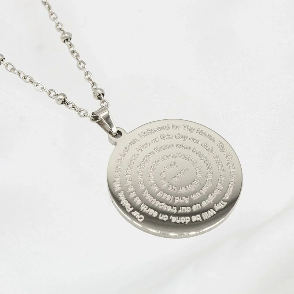 The Lord's Prayer Necklace - Silver or Gold