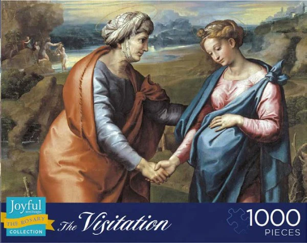 The Visitation 1000 Piece Puzzle (Mysteries of the Rosary Series) - Image 3