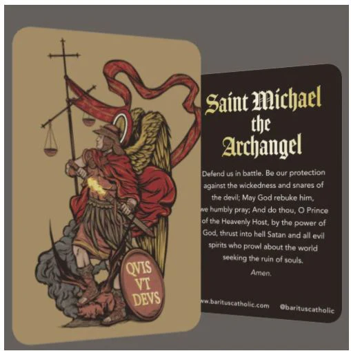 Theotokos, Holy Spirit & St. Michael Prayer Cards (Set of 3) - Image 3