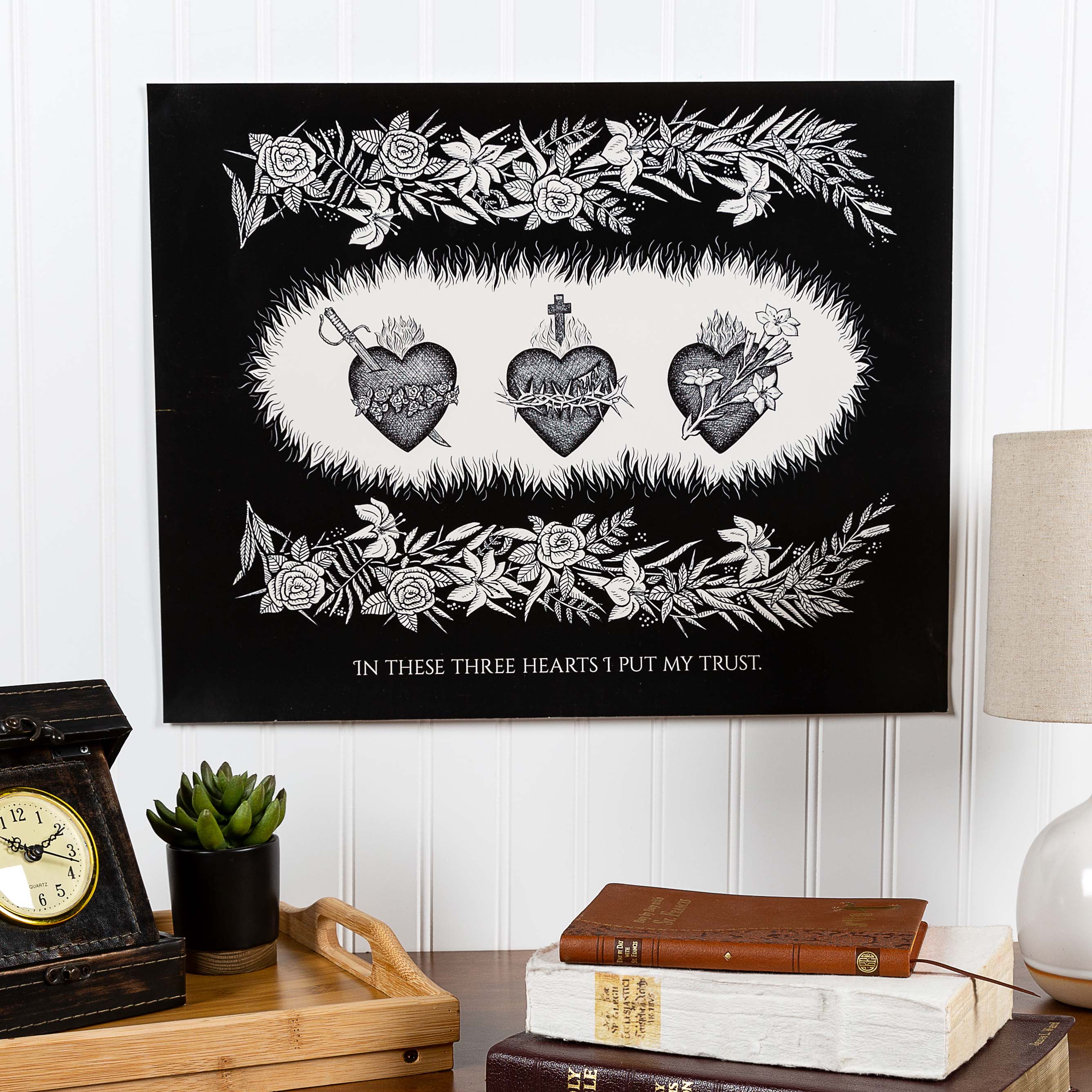 Three Hearts Poster - 16x20