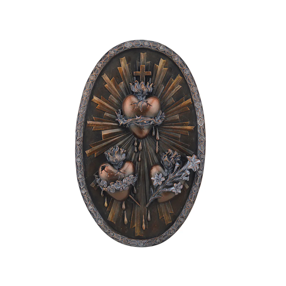 Three Hearts Wall Plaque - Multiple Finishes - Image 2