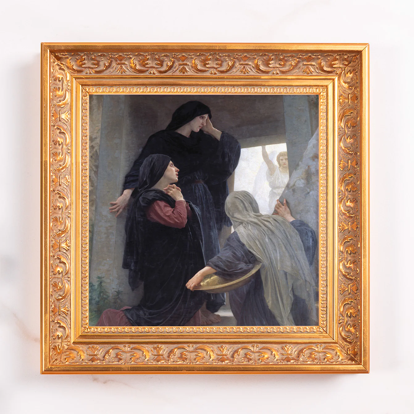 Three Marys at the Tomb Framed Canvas - Sacred Mini Collection - Image 2