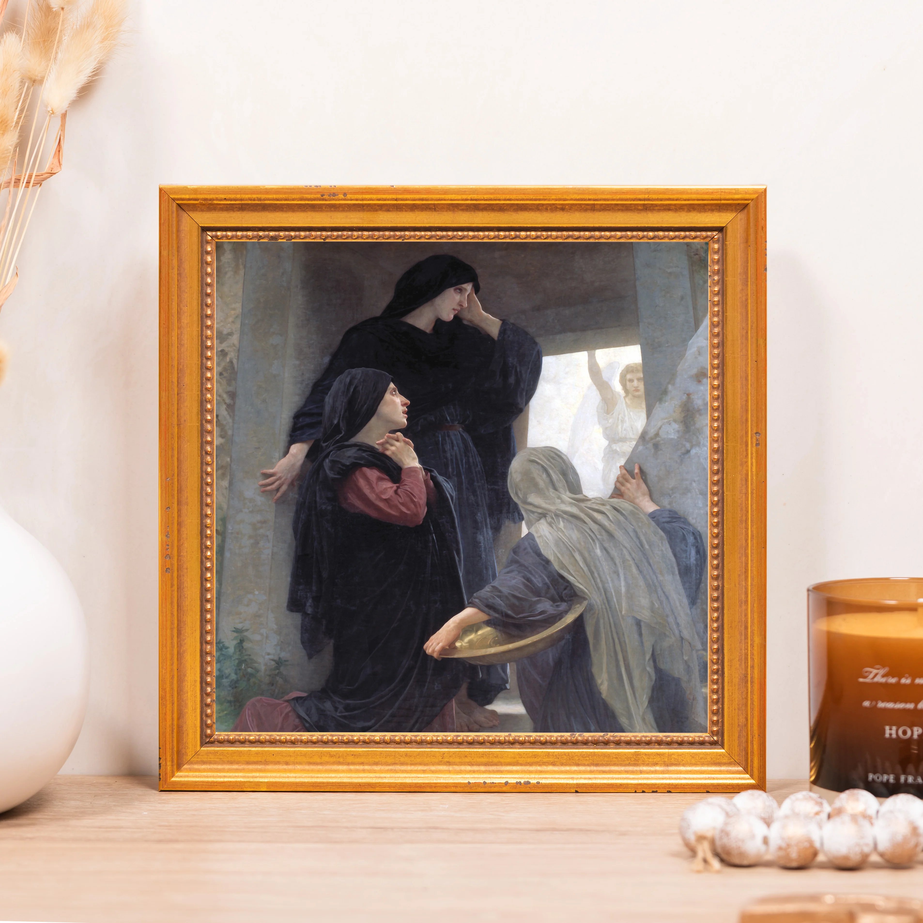 Three Marys at the Tomb Framed Canvas - Sacred Mini Collection - Image 4