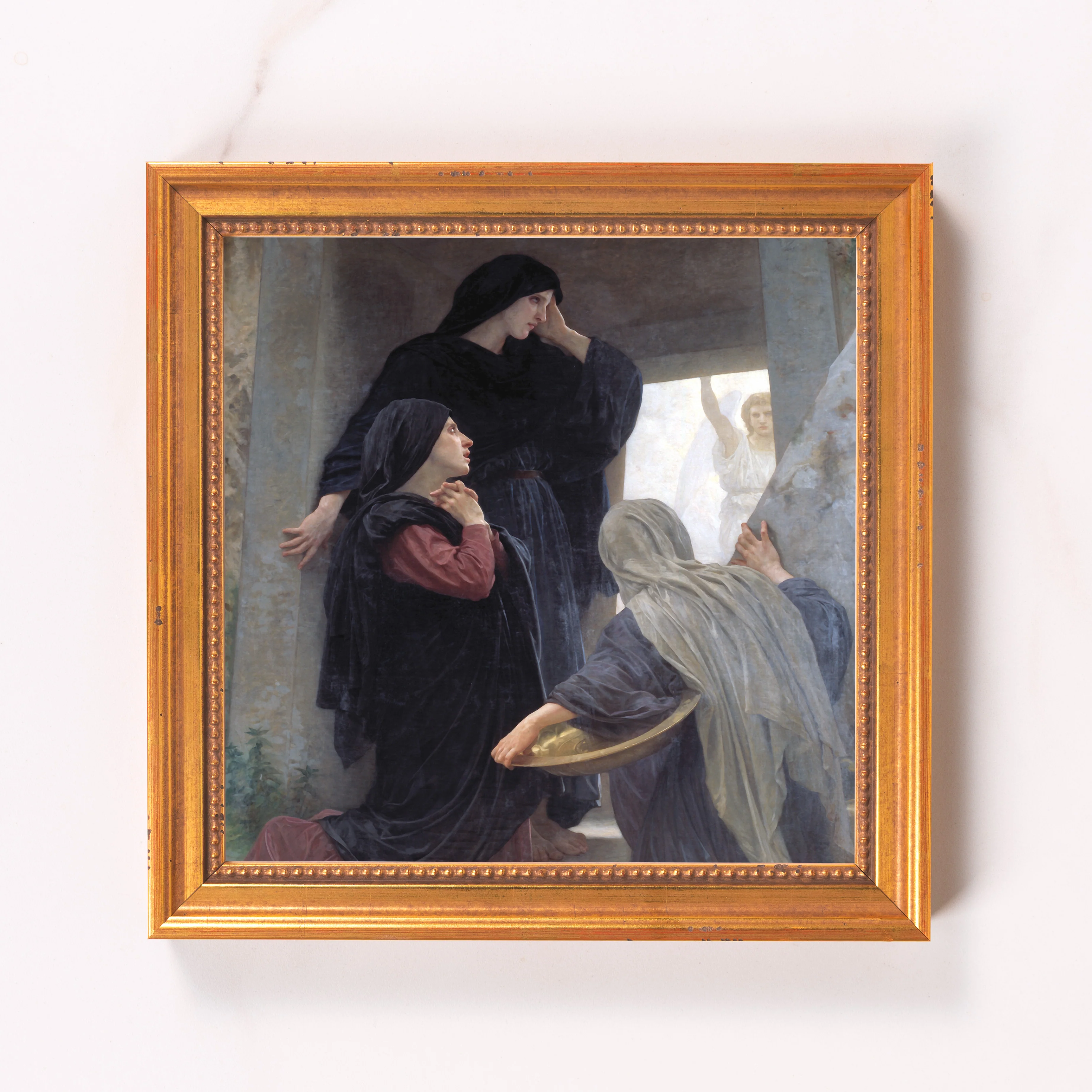 Three Marys at the Tomb Framed Canvas - Sacred Mini Collection - Image 5