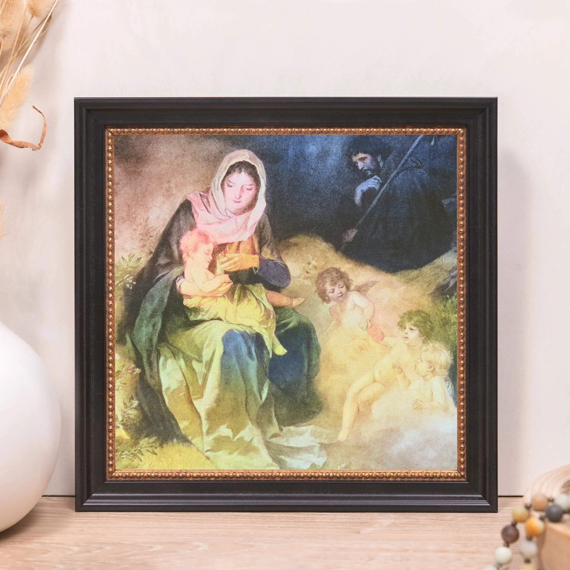 Vintage Holy Night Framed Canvas - Sacred Mini Collection - Image 11