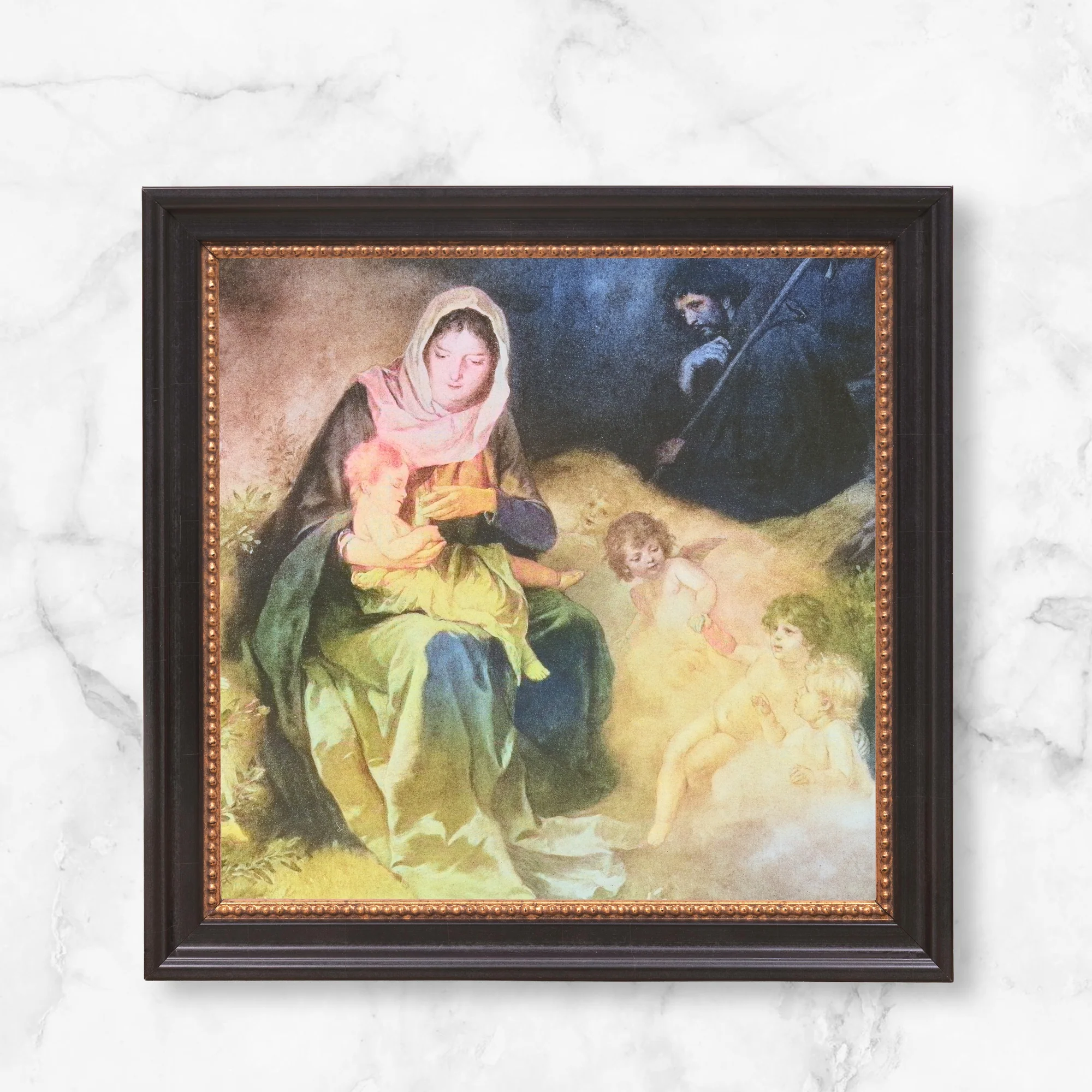 Vintage Holy Night Framed Canvas - Sacred Mini Collection - Image 12