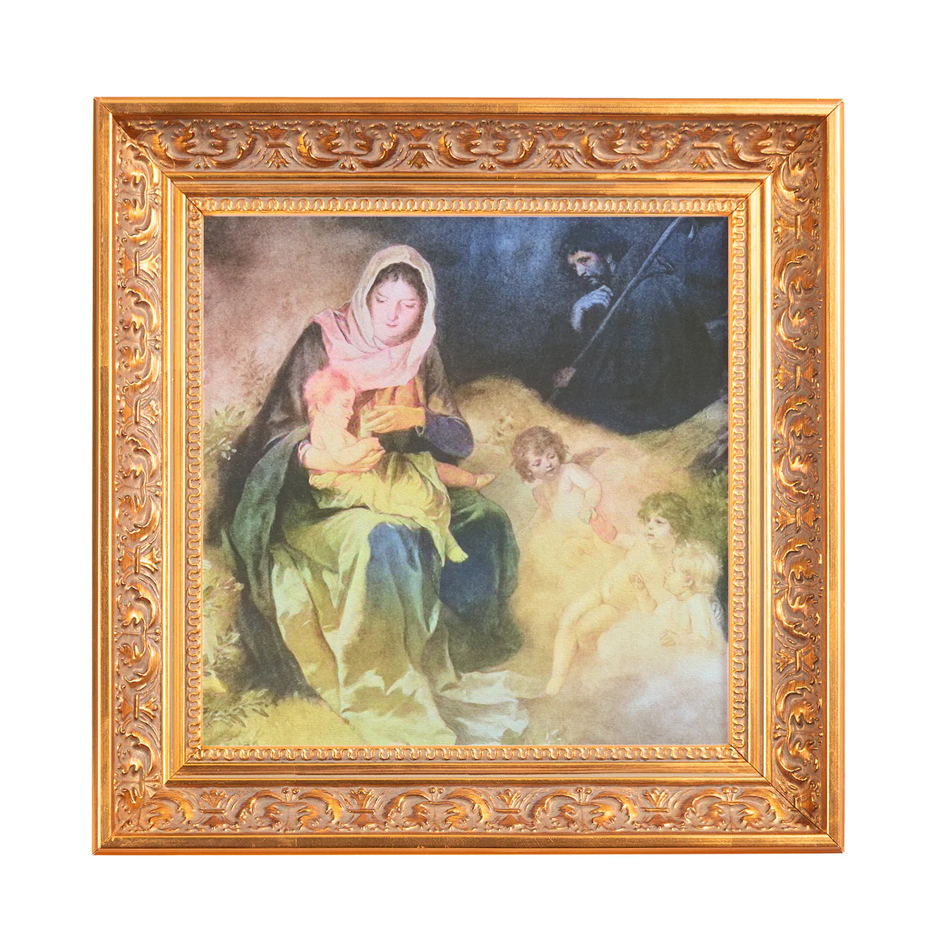 Vintage Holy Night Framed Canvas - Sacred Mini Collection - Image 3