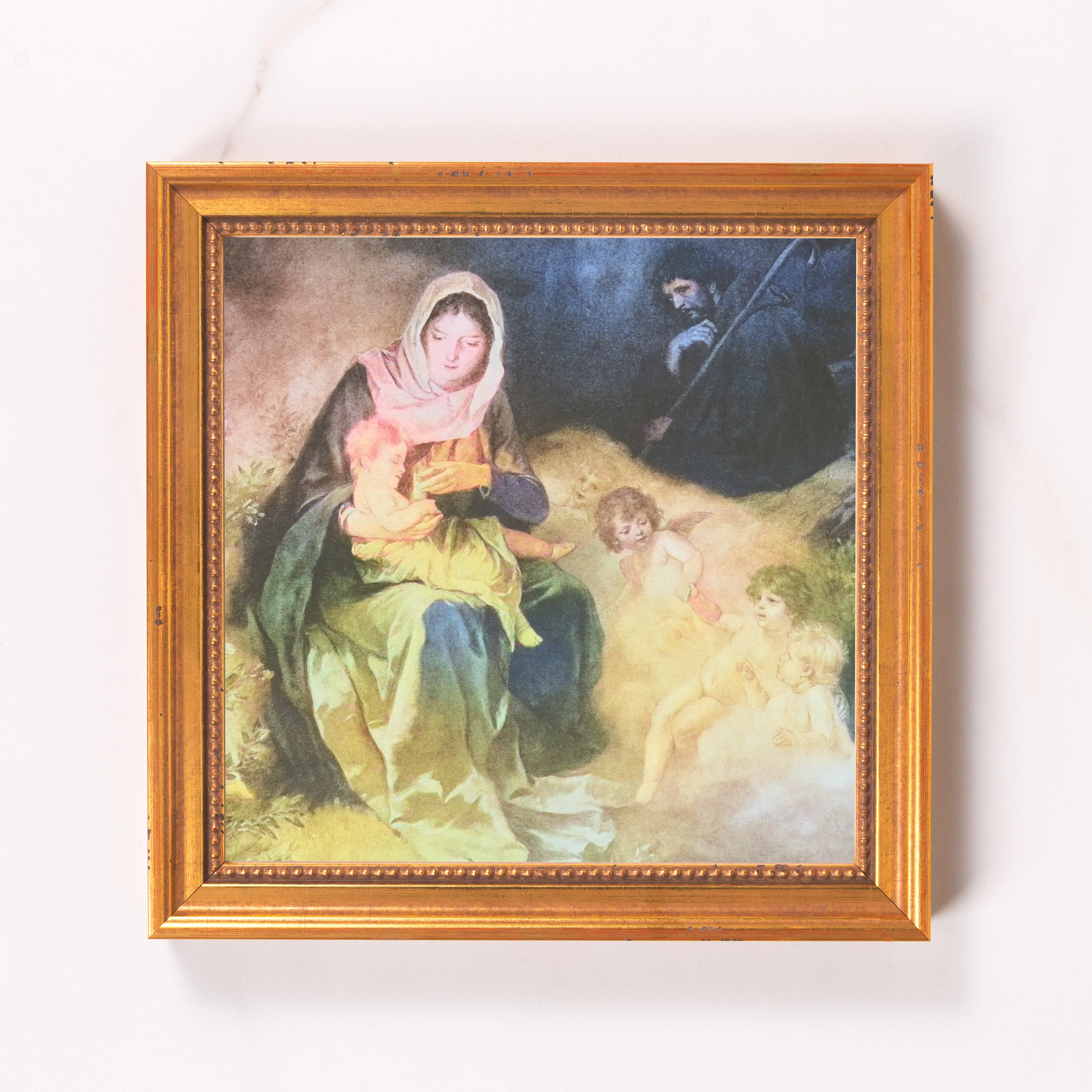 Vintage Holy Night Framed Canvas - Sacred Mini Collection - Image 6