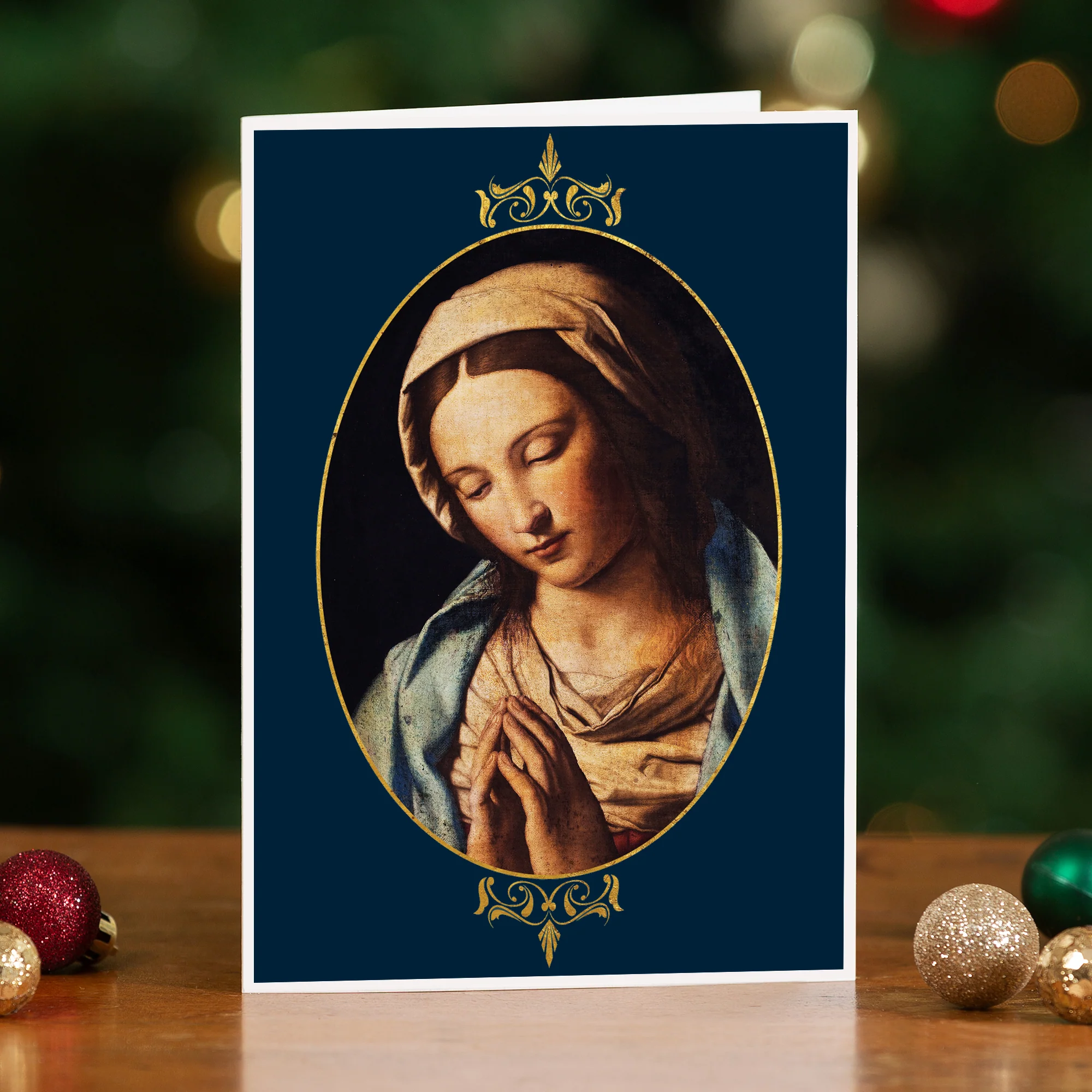 Virgin in Prayer Christmas Cards - Set of 20