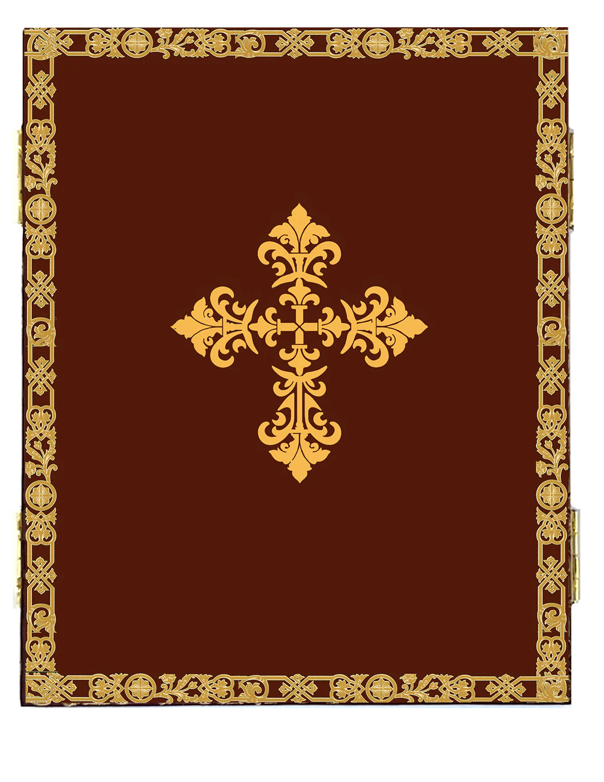 Virgin of Vladimir with St. Michael and Gabriel Icon Triptych - Image 2