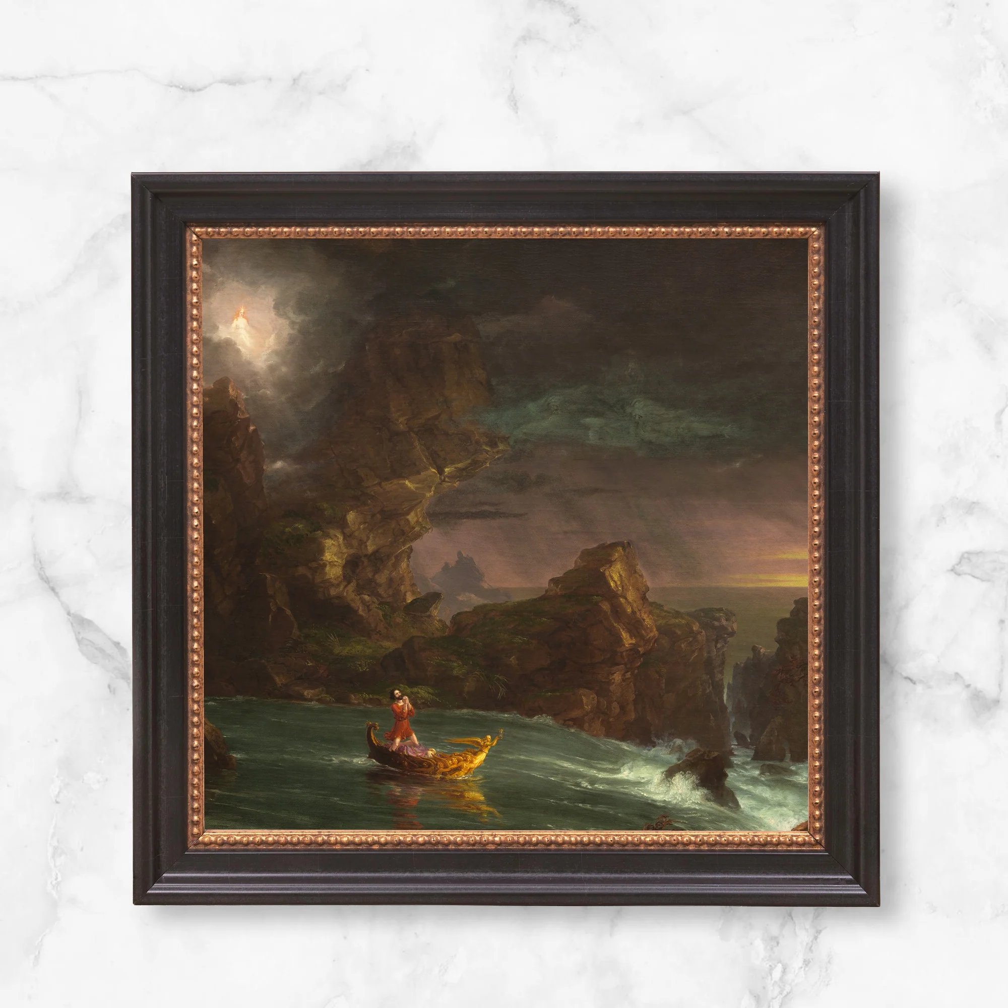 Voyage of Life: Manhood Framed Canvas - Sacred Mini Collection - Image 4