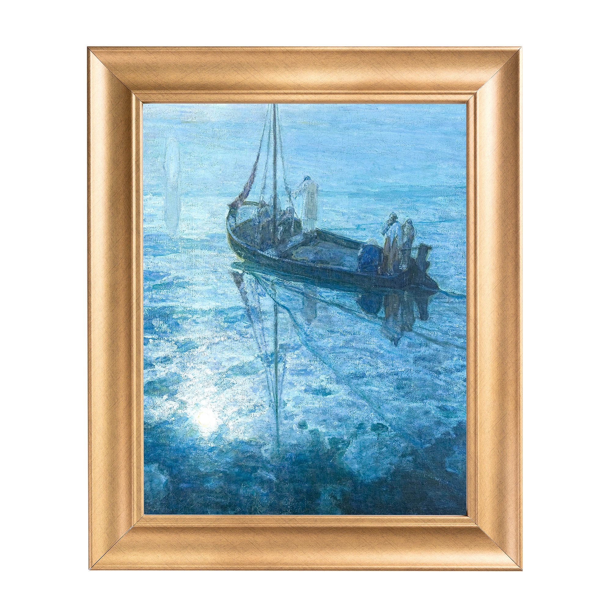 Walking on the Water Antique Gold Framed Print - Multiple Sizes - Image 4
