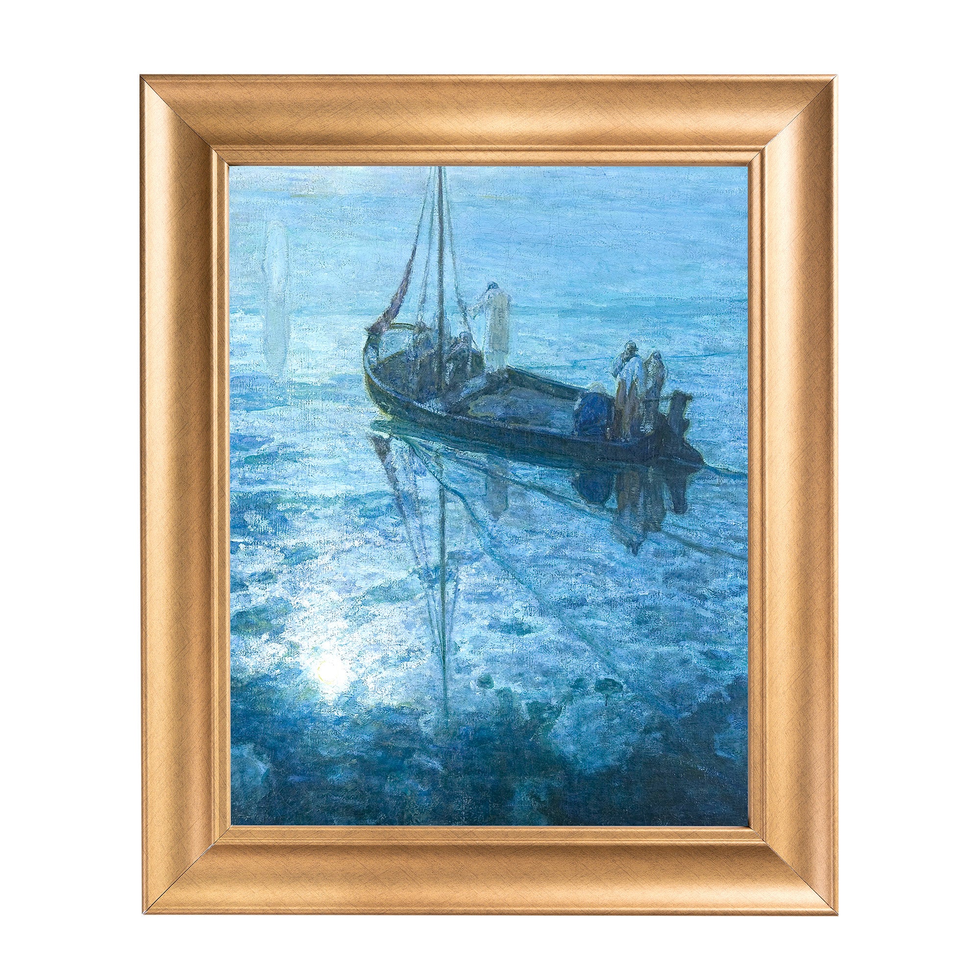 Walking on the Water Antique Gold Framed Print - Multiple Sizes - Image 6