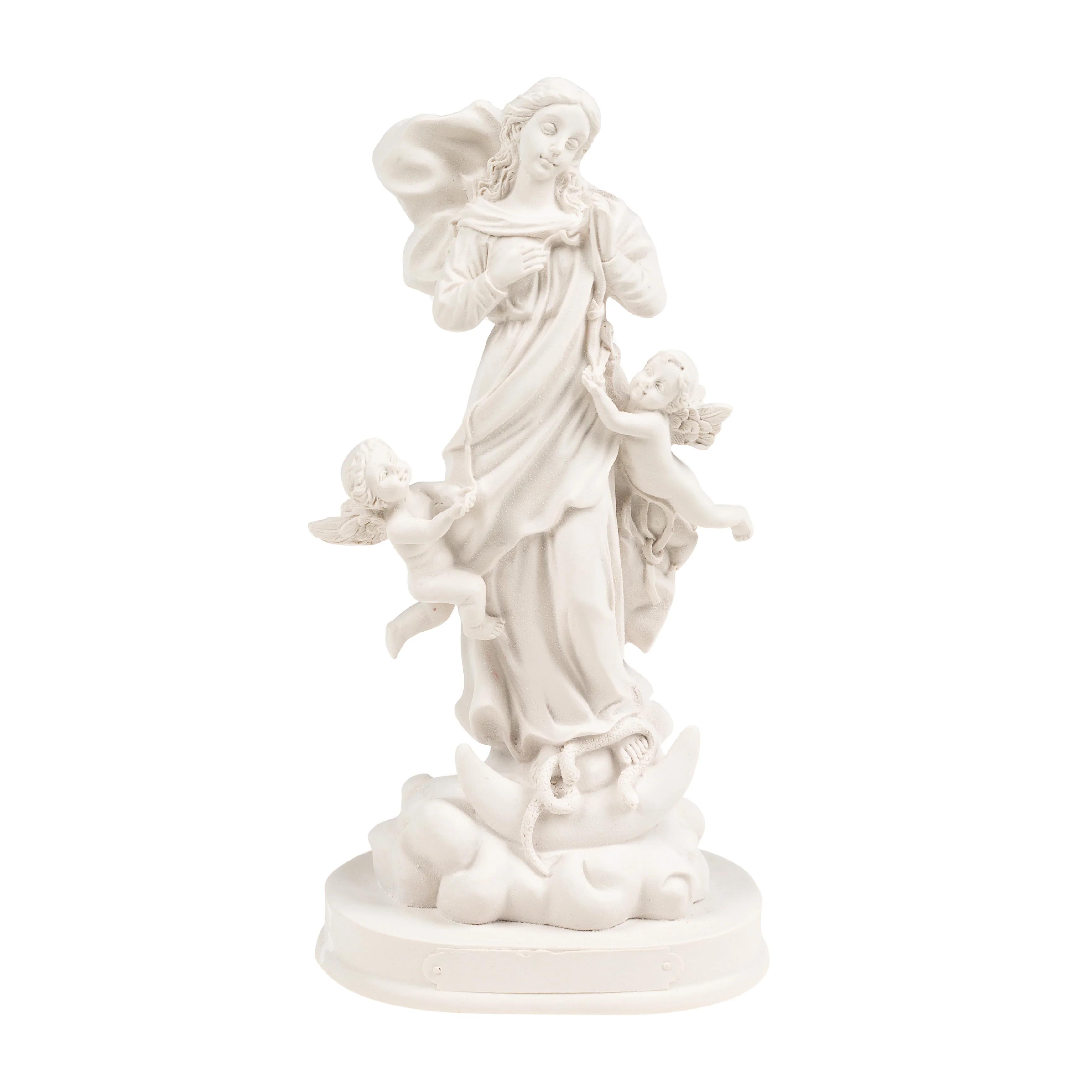 White Our Lady Undoer of Knots Statue - 8" - Image 2
