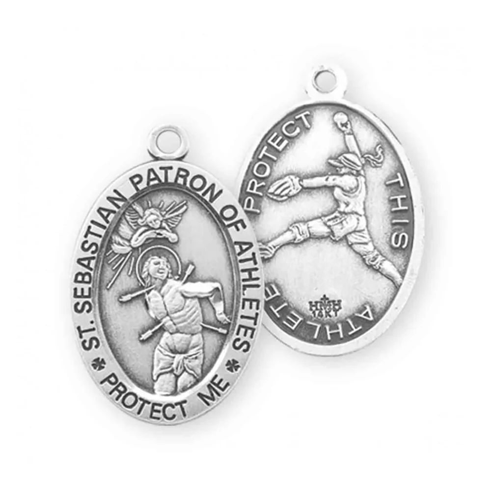 Women & Girls St. Sebastian Patron of Athletes Necklace - Multiple Sports - Image 9