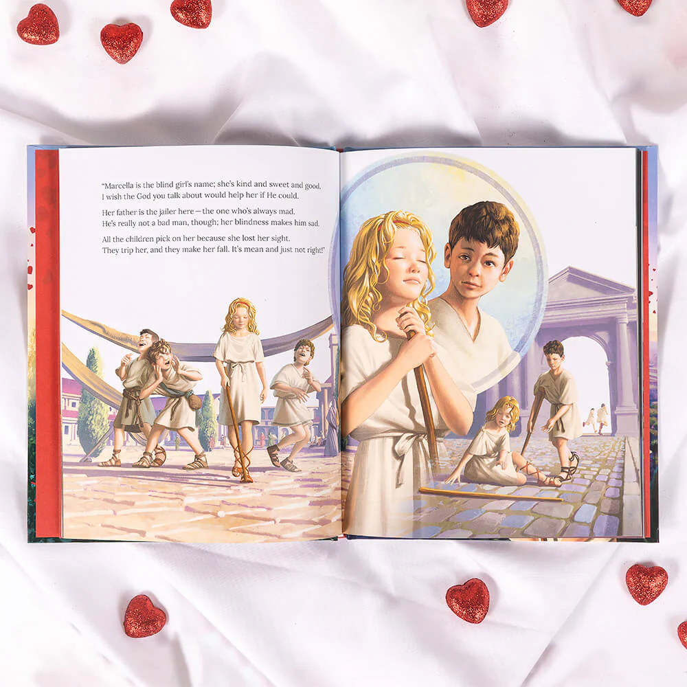 Your Valentine Book & Saint Puns Valentines Stickers Gift Set - Image 4